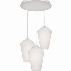 Lola - 3 Light Pendant In Modern Style-18.25 Inches Tall And 24 Inches Wide - 1218700