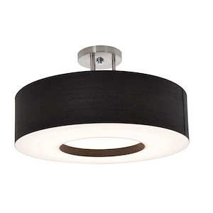 Montclair - 18W 1 LED Semi-Flush Mount In Modern Style-9 Inches Tall and 12.25 Inches Wide - 1154001