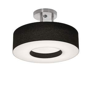 Montclair - 2 Light Semi-Flush Mount In Modern Style-3.75 Inches Tall and 12.25 Inches Wide