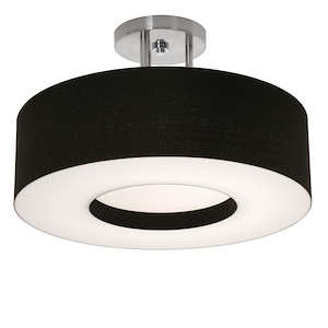 Montclair - 2 Light Semi-Flush Mount In Modern Style-3.75 Inches Tall and 15 Inches Wide