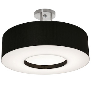 Montclair - 2 Light Semi-Flush Mount In Modern Style-3.75 Inches Tall and 19.25 Inches Wide