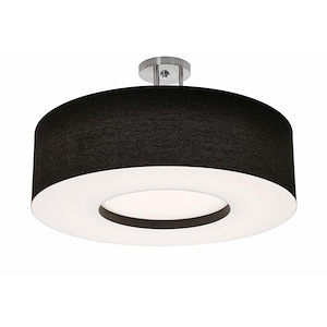 Montclair - Drum Semi-Flush Mount In Modern Style-12.75 Inches Tall and 24 Inches Wide - 1293985