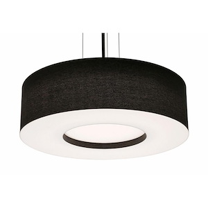 Montclair - Drum Pendant In Modern Style-7 Inches Tall and 24 Inches Wide