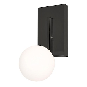Metropolitan 1- Light Wall Sconce in Contemporary-Modern-Transitional Style 12 Inches Tall and 5 Inches Wide