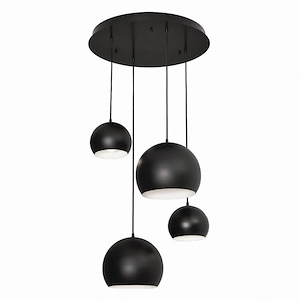 Roxy - 4 Light Quintuple Pendant In Modern Style-6.25 Inches Tall and 24 Inches Wide - 1087508
