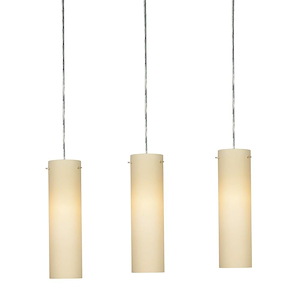 Soho - 3 Light Linear Pendant In Modern Style-14 Inches Tall and 5 Inches Wide