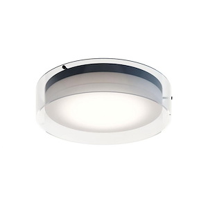 Studio - 25W 1 LED Flush Mount In Modern Style-3.25 Inches Tall and 15.5 Inches Wide