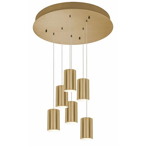 Tyke - 6 Light Round Pendant In Modern Style-6.5 Inches Tall and 24 Inches Wide - 1284271
