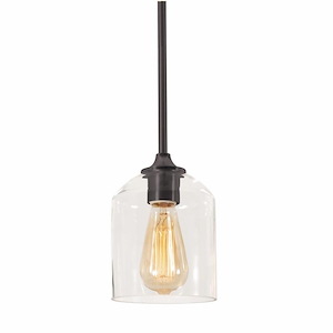 William - 1 Light Pendant In Modern Style-7.75 Inches Tall and 5.5 Inches Wide - 1273009