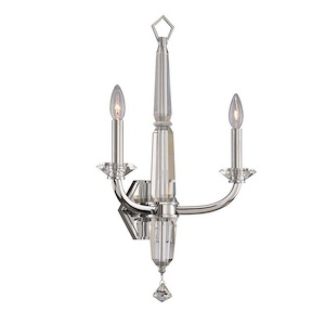 Palermo - 2 Light Wall Sconce In Modern Style-24 Inches Tall and 14 Inches Wide