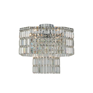 Livelli - 6 Light Semi-Flush Mount In Contemporary Style-17 Inches Tall and 18 Inches Wide - 1295275