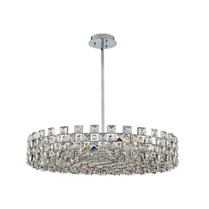 Piazze - 12 Light Pendant In Modern Style-15 Inches Tall and 36 Inches Wide - 1295324