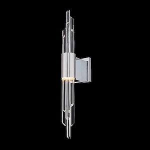 Lucca - 18W LED Wall Sconce In Contemporary Style-26 Inches Tall and 5 Inches Wide