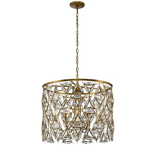 Triangulo - 6 Light Pendant In Contemporary Style-21 Inches Tall and 28 Inches Wide - 1295411