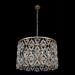 Triangulo - 8 Light Pendant In Contemporary Style-21 Inches Tall and 34 Inches Wide