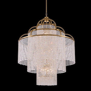 Torta - 12 Light Pendant-58 Inches Tall and 40 Inches Wide