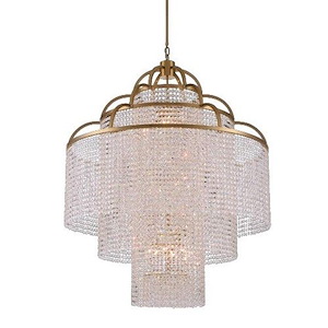 Torta - 12 Light Pendant-58 Inches Tall and 40 Inches Wide - 1330470