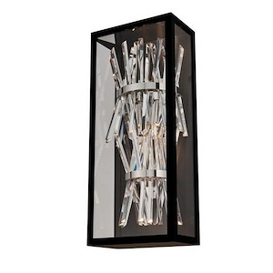 Glacier Esterno - 12W LED Outdoor Wall Sconce In Contemporary Style-24.5 Inches Tall and 10.5 Inches Wide - 1295420