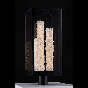 Lina Esterno - 20W LED Outdoor Post Mount In Contemporary Style-27 Inches Tall and 11 Inches Wide