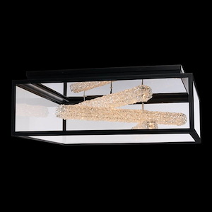 Lina Esterno - 40W LED Outdoor Flush Mount In Contemporary Style-12 Inches Tall and 32 Inches Wide