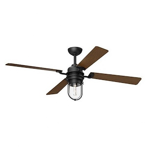 Cyrus - 4 Blade Ceiling Fan with Light Kit-56 Inches Wide - 1288312