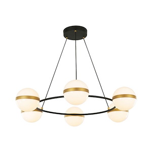 Tagliato - 60W LED Chandelier-6.38 Inches Tall and 36 Inches Wide