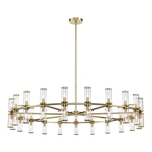 Revolve - 42 Light Chandelier-12.63 Inches Tall and 60.38 Inches Wide - 1028388