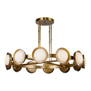 Alonso - 40W LED Chandelier-8.5 Inches Tall and 50.5 Inches Wide