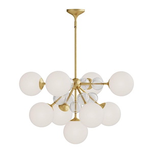 Celia - 9 Light Chandelier-16.63 Inches Tall and 30.25 Inches Wide - 1288349