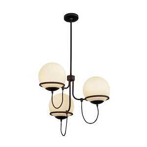 Alba - 3 Light Chandelier-18 Inch Tall and 22.88 Inch Wide