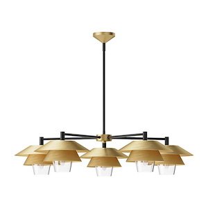 Tetsu - 5 Light Chandelier-8.75 Inches Tall and 38 Inches Wide - 1288264