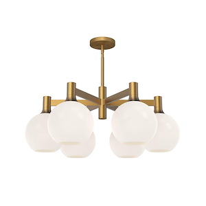 Castilla - 6 Light Chandelier-12.63 Inches Tall and 29.5 Inches Wide