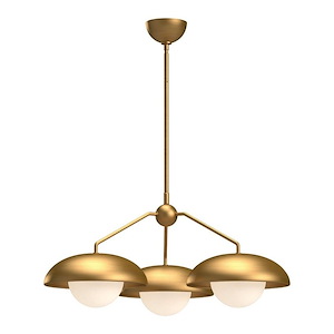 Rubio - 3 Light Chandelier-11.63 Inches Tall and 27.75 Inches Wide - 1288265