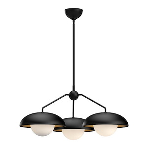 Rubio - 3 Light Chandelier-11.63 Inches Tall and 27.75 Inches Wide