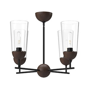 Emil - 4 Light Chandelier-14.88 Inches Tall and 25 Inches Wide