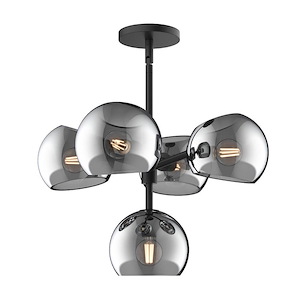 Willow - 5 Light Chandelier-11.63 Inches Tall and 18 Inches Wide