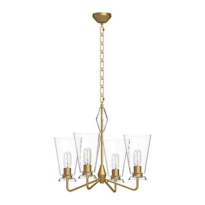 Salem - 4 Light Chandelier-19.75 Inches Tall and 22.5 Inches Wide - 1288450