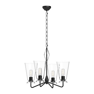 Salem - 4 Light Chandelier-19.75 Inches Tall and 22.5 Inches Wide - 1288450