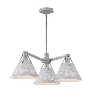 Archer - 3 Light Chandelier-8.5 Inches Tall and 25.13 Inches Wide - 1288401