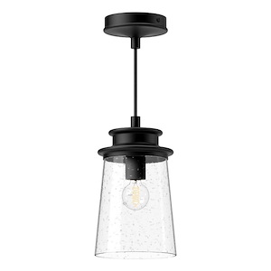 Quincy - 1 Light Outdoor Pendant-10.13 Inches Tall and 6 Inches Wide