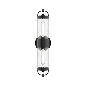 Lancaster - 2 Light Outdoor Wall Mount-21.13 Inches Tall and 5.13 Inches Wide