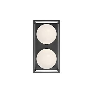 Amelia - 2 Light Outdoor Wall Mount-6.38 Inches Wide
