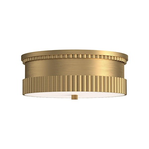 Rue - 3 Light Flush Mount-5.13 Inches Tall and 14.25 Inches Wide