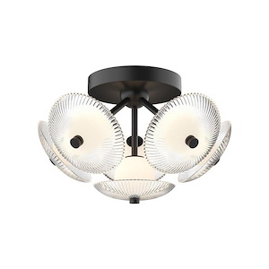 Hera - 40W 6 LED Flush Mount-9.75 Inches Tall and 15.88 Inches Wide
