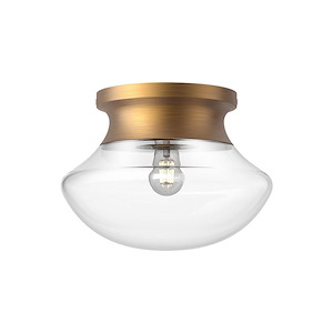 Marcel - 1 Light Flush Mount-8 Inches Tall and 10.88 Inches Wide