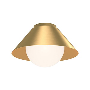 Remy - 1 Light Flush Mount-8.5 Inches Tall and 13.5 Inches Wide