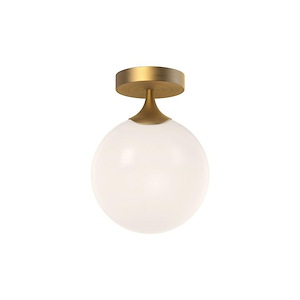 Nouveau - 1 Light Flush Mount-11.13 Inches Tall and 7.88 Inches Wide
