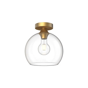 Castilla - 1 Light Flush Mount-10.5 Inches Tall and 9.88 Inches Wide