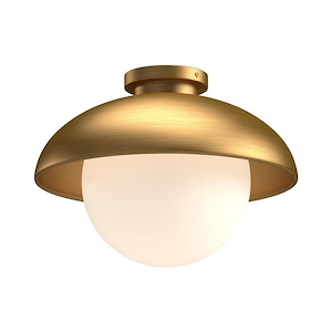 Rubio - 1 Light Flush Mount-7 Inches Tall and 10.88 Inches Wide