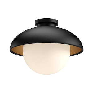 Rubio - 1 Light Flush Mount-7 Inches Tall and 10.88 Inches Wide